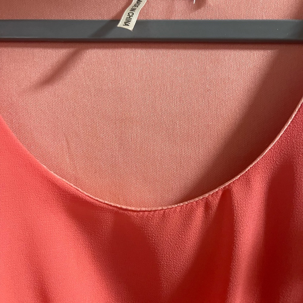 Peach Midi Spring Dress - Picture 3 of 3